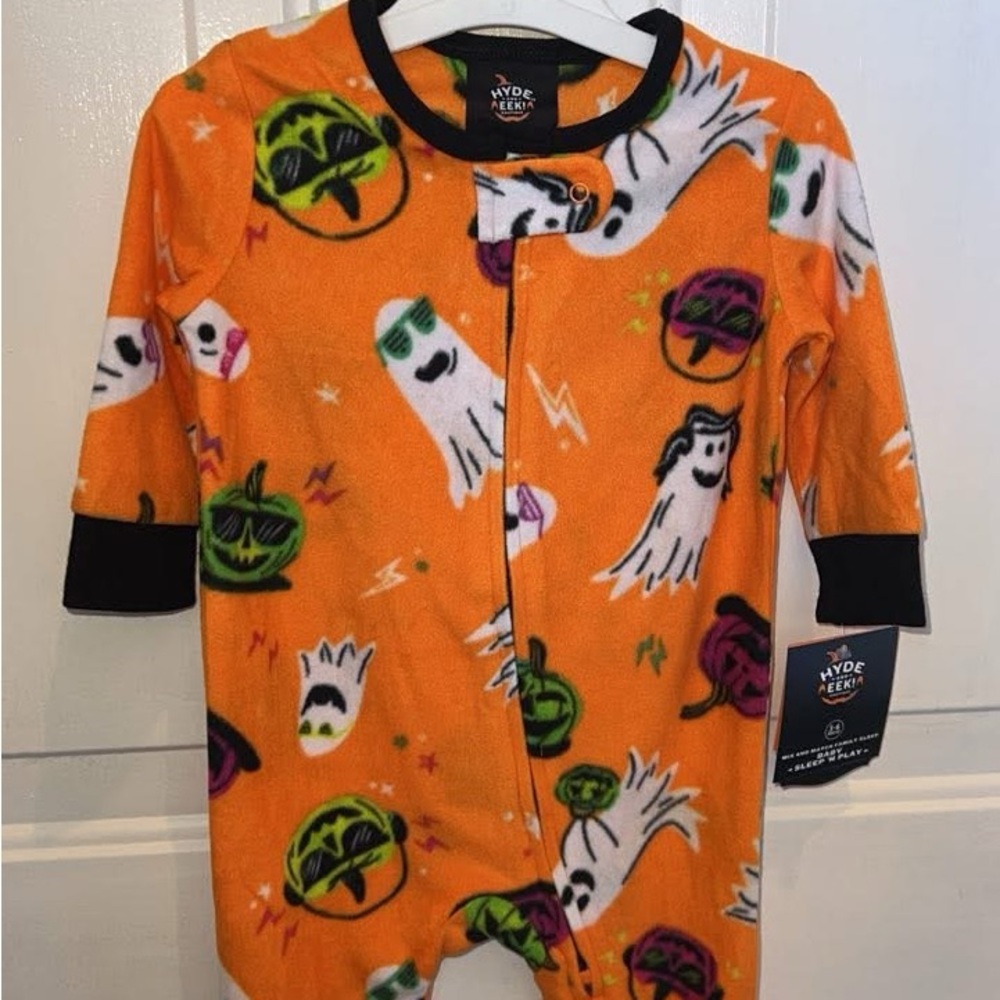 Hyde & EEK! Orange Halloween Kids One Piece